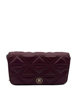 Nine West Burgundy Leather Clutch
